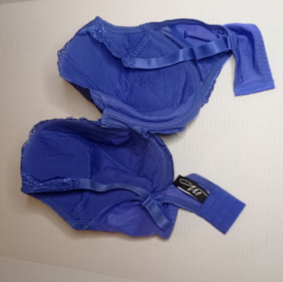 Full Figure Maximum Support Lace Bra by Midnight Velvet NWoT Blue 40DD9 - Picture 7 of 9